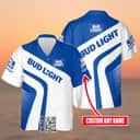Bud Light Beer Hawaiian Shirt Custom Name Gift For Husband