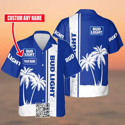 Aloha Bud Light Hawaiian Shirt Custom Name Beer Lovers Gift