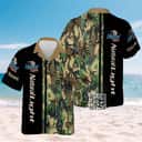 Natural Light Beer Hawaiian Shirt Camouflage Pattern Custom Name