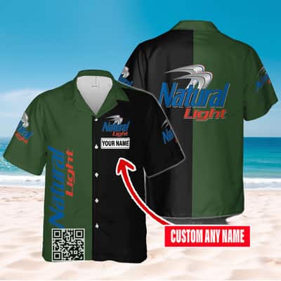 Natural Light Hawaiian Shirt Custom Name Gift For Beer Lovers Natural Light Hawaiian Shirt Custom Name Gift For Beer Lovers