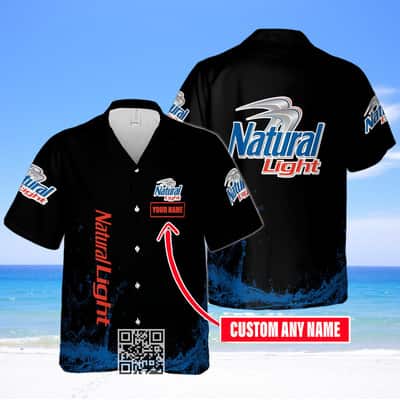 Natural Light Beer Hawaiian Shirt Custom Name Gift For Best Friends Natural Light Beer Hawaiian Shirt Custom Name Gift For Best Friends