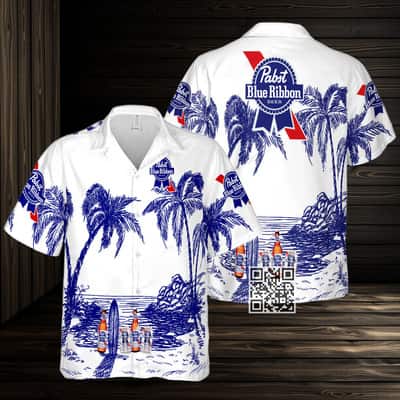 Pabst Blue Ribbon Beer Hawaiian Shirt Gift For Beach Trip Pabst Blue Ribbon Beer Hawaiian Shirt Gift For Beach Trip