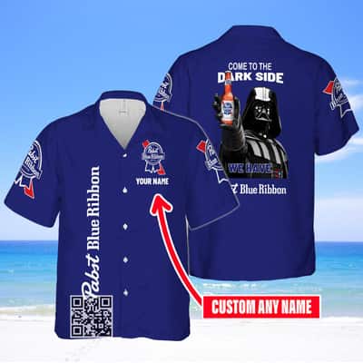 Darth Vader Star Wars Pabst Blue Ribbon Beer Hawaiian Shirt Darth Vader Star Wars Pabst Blue Ribbon Beer Hawaiian Shirt