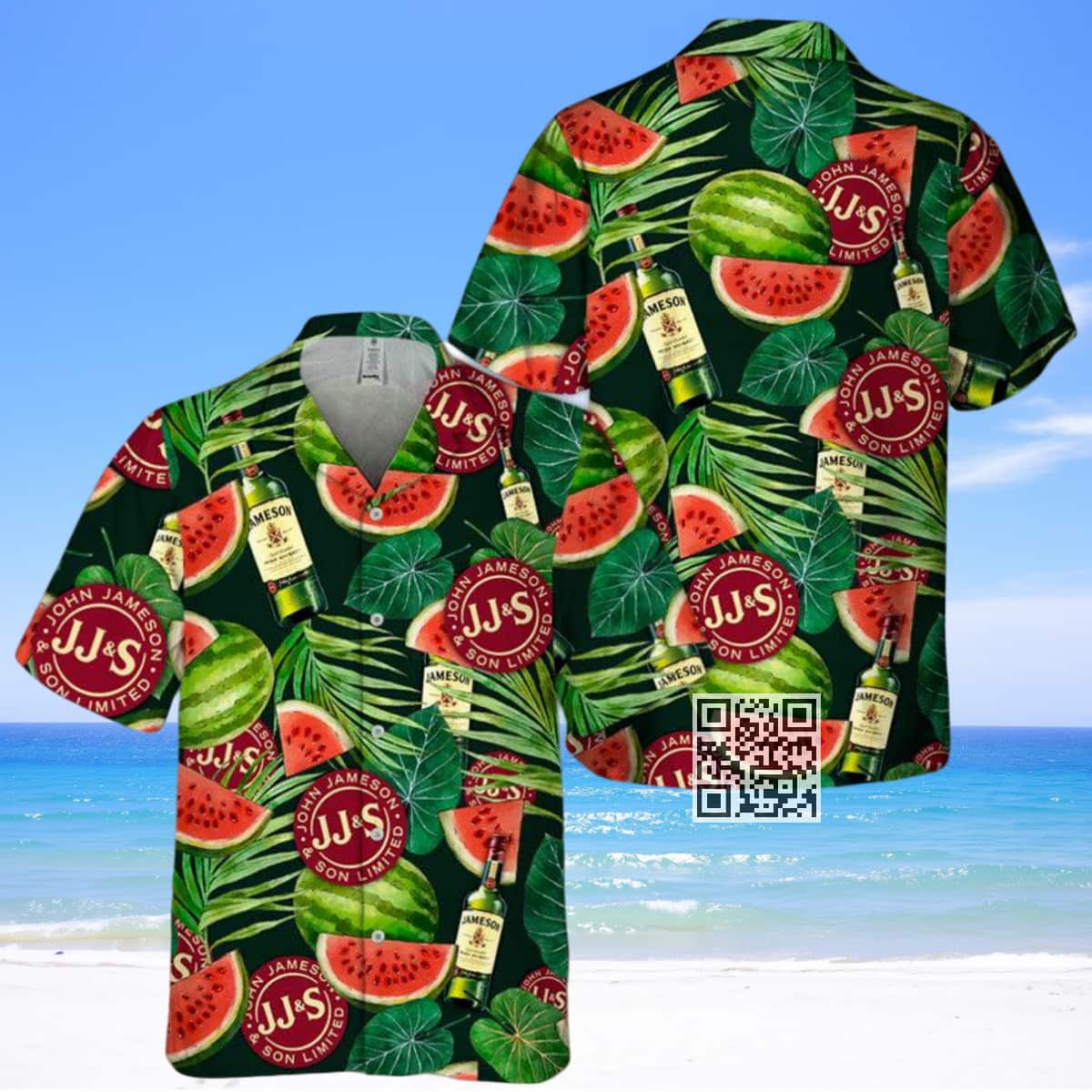 Summer Aloha Jameson Irish Whiskey Hawaiian Shirt Watermelon Pattern Summer Aloha Jameson Irish Whiskey Hawaiian Shirt Watermelon Pattern