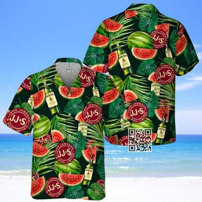Summer Aloha Jameson Irish Whiskey Hawaiian Shirt Watermelon Pattern Summer Aloha Jameson Irish Whiskey Hawaiian Shirt Watermelon Pattern