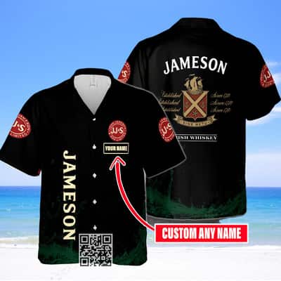 Jameson Irish Whiskey Hawaiian Shirt Custom Name Gift For Best Friends Jameson Irish Whiskey Hawaiian Shirt Custom Name Gift For Best Friends