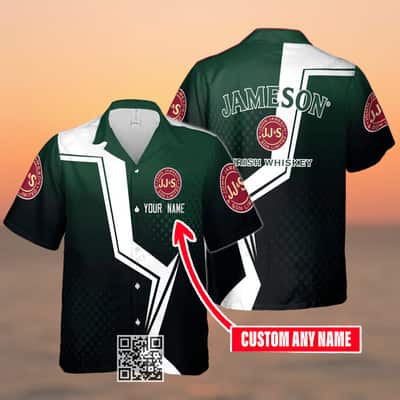 Jameson Irish Whiskey Hawaiian Shirt Custom Name Jameson Irish Whiskey Hawaiian Shirt Custom Name