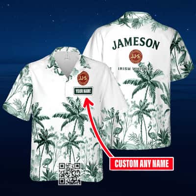 Jameson Irish Whiskey Hawaiian Shirt Practical Beach Gift Custom Name Jameson Irish Whiskey Hawaiian Shirt Practical Beach Gift Custom Name