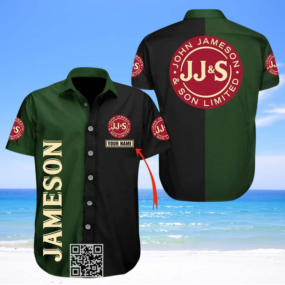 Basic Jameson Irish Whiskey Hawaiian Shirt Custom Name Beach Lovers Gift Basic Jameson Irish Whiskey Hawaiian Shirt Custom Name Beach Lovers Gift