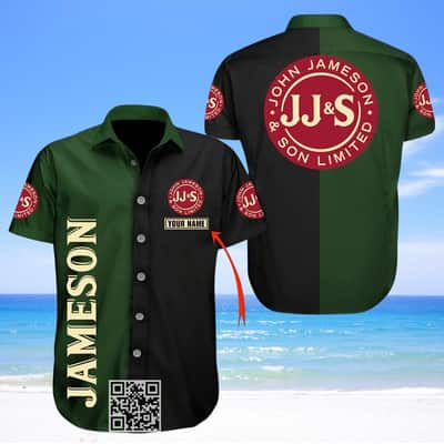Basic Jameson Irish Whiskey Hawaiian Shirt Custom Name Beach Lovers Gift Basic Jameson Irish Whiskey Hawaiian Shirt Custom Name Beach Lovers Gift