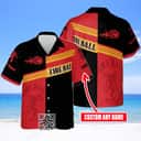 Fireball Cinnamon Whisky Hawaiian Shirt Gift For Beach Trip Custom Name