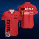 Personalized Fireball Cinnamon Whisky Hawaiian Shirt Custom Name Druncle