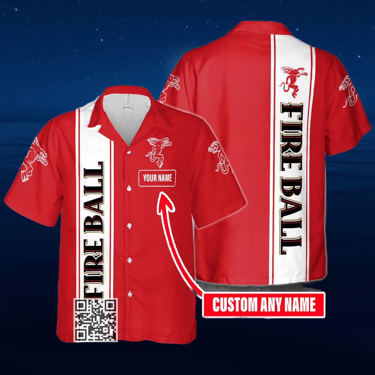 Fireball Cinnamon Whisky Hawaiian Shirt Custom Name Trendy Summer Gift Fireball Cinnamon Whisky Hawaiian Shirt Custom Name Trendy Summer Gift