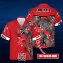 Fireball Cinnamon Whisky Hawaiian Shirt Custom Name Palm Leaves Pattern Fireball Cinnamon Whisky Hawaiian Shirt Custom Name Palm Leaves Pattern