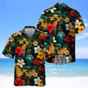 Aloha Fireball Hawaiian Shirt Tropical Summer Flower