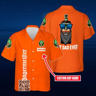 Personalized Jagermeister Hawaiian Shirt Best Dad Ever Custom Name
