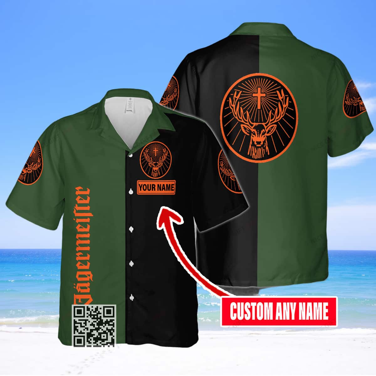 Jagermeister Hawaiian Shirt Custom Name Gift For Best Friends Jagermeister Hawaiian Shirt Custom Name Gift For Best Friends