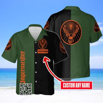 Jagermeister Hawaiian Shirt Custom Name Gift For Best Friends Jagermeister Hawaiian Shirt Custom Name Gift For Best Friends