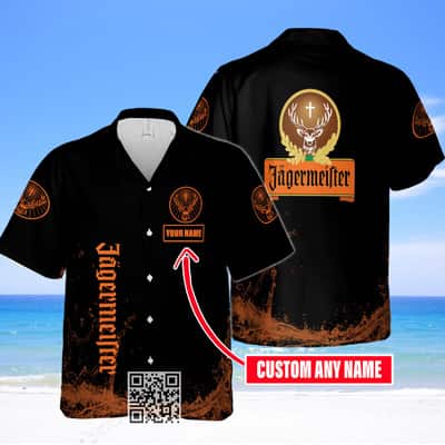 Jagermeister Hawaiian Shirt Custom Name Gift For Husband