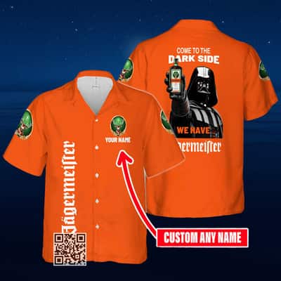 Darth Vader Star Wars Jagermeister Hawaiian Shirt Custom Name
