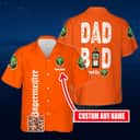Dad Bod Powered By Jagermeister Hawaiian Shirt Custom Name