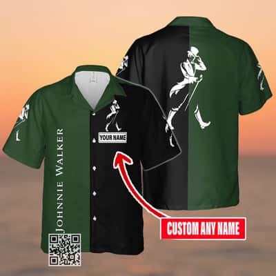 Johnnie Walker Hawaiian Shirt Custom Name Whisky Lovers Gift