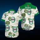 Heineken Beer Hawaiian Shirt Summer Gift For Friend Flower Pattern
