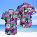 Summer Aloha Busch Light Beer Hawaiian Shirt Flamingo Beach Lovers Gift