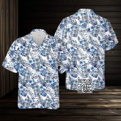 Aloha Busch Light Hawaiian Shirt Hibiscus Flower Pattern Trendy Summer Gift