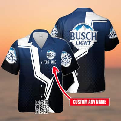 Busch Light Hawaiian Shirt Custom Name Gift For Beer Lovers