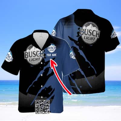 Busch Light Hawaiian Shirt Custom Name Gift For Beer Drinkers