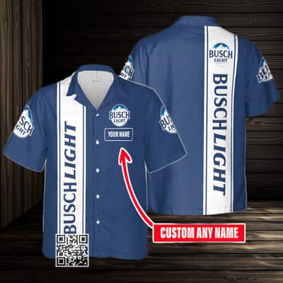 Busch Light Beer Hawaiian Shirt Custom Name Gift For Best Friends