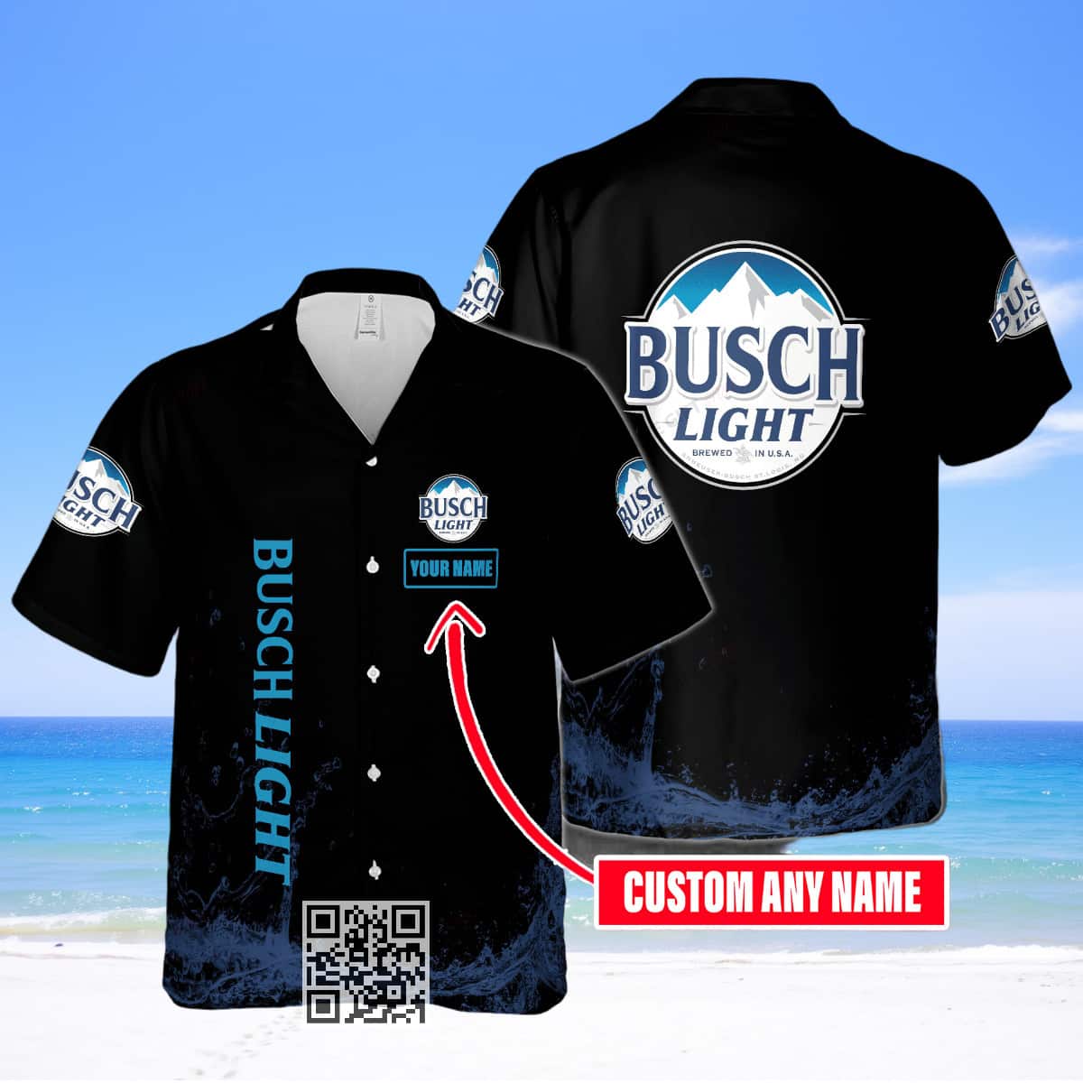 Busch Light Hawaiian Shirt Custom Name Gift For Husband Busch Light Hawaiian Shirt Custom Name Gift For Husband