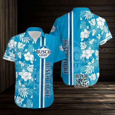 Personalized Busch Light Beer Hawaiian Shirt Beach Lovers Gift Custom Name