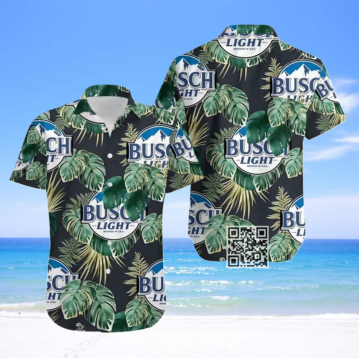 Aloha Busch Light Beer Hawaiian Shirt Palm Leaves Pattern Trendy Summer Gift Aloha Busch Light Beer Hawaiian Shirt Palm Leaves Pattern Trendy Summer Gift
