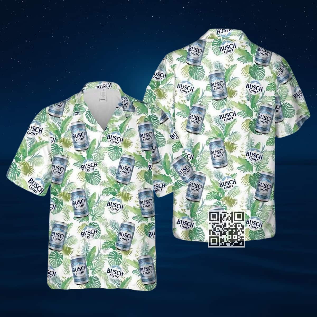Aloha Busch Light Hawaiian Shirt Tropical Palm Leaves Aloha Busch Light Hawaiian Shirt Tropical Palm Leaves