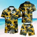 NFL Green Bay Packers Hawaiian Shirt Island Pattern