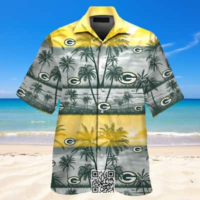 Vintage Aloha NFL Green Bay Packers Hawaiian Shirt Practical Beach Gift
