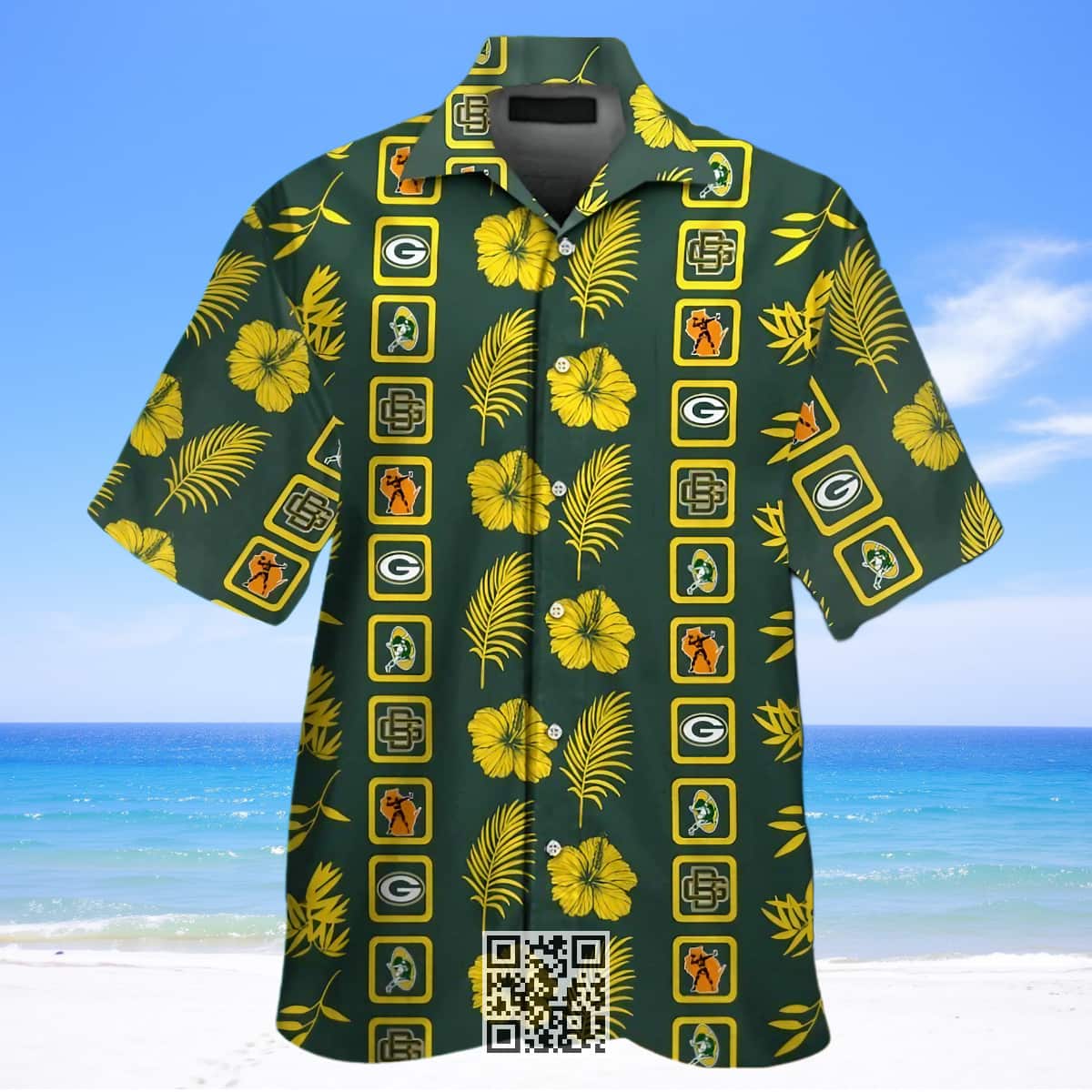 Aloha Green Bay Packers Hawaiian Shirt Tropical Pattern Summer Vacation Gift Aloha Green Bay Packers Hawaiian Shirt Tropical Pattern Summer Vacation Gift