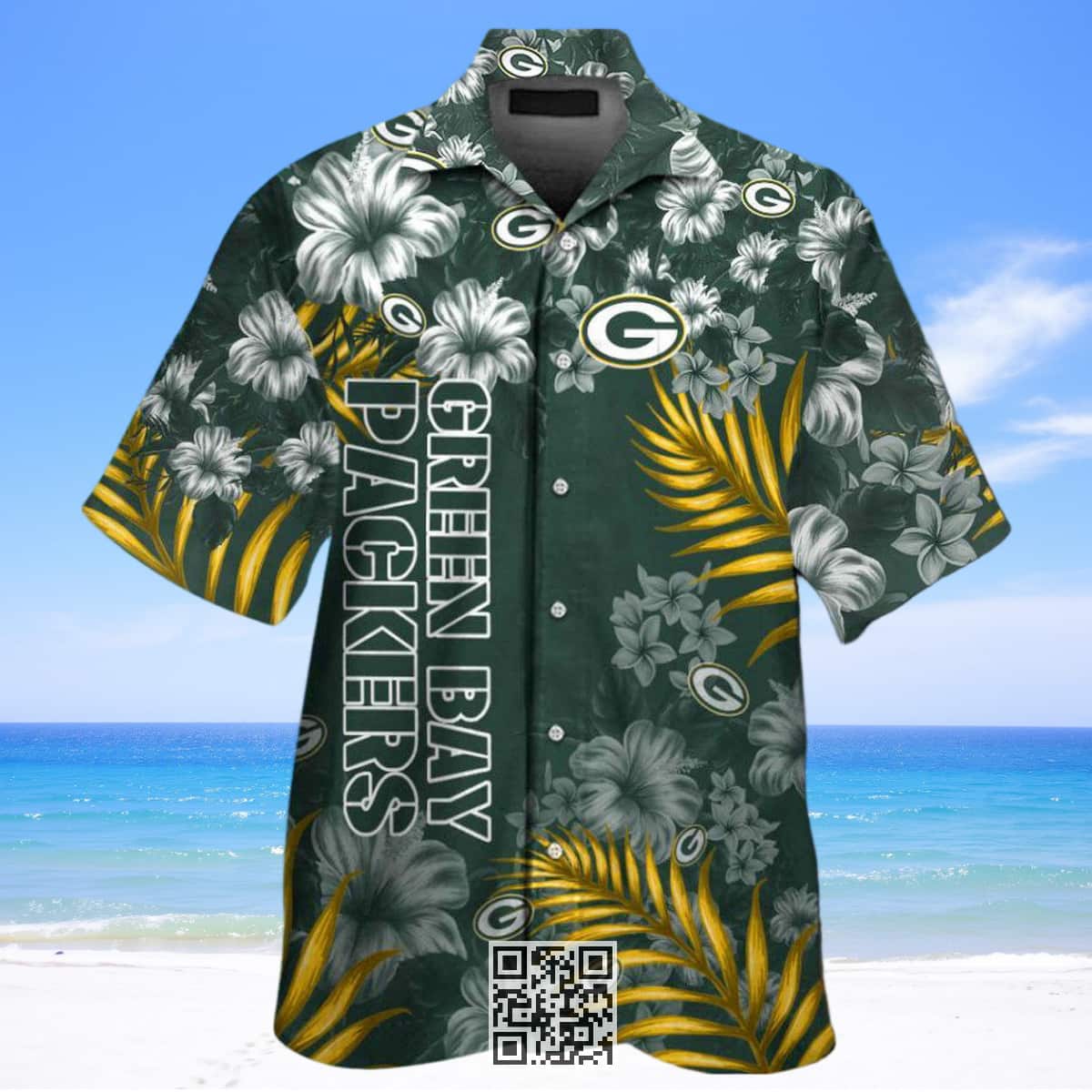 NFL Green Bay Packers Hawaiian Shirt Hibiscus Flower Pattern Gift For Beach Trip NFL Green Bay Packers Hawaiian Shirt Hibiscus Flower Pattern Gift For Beach Trip