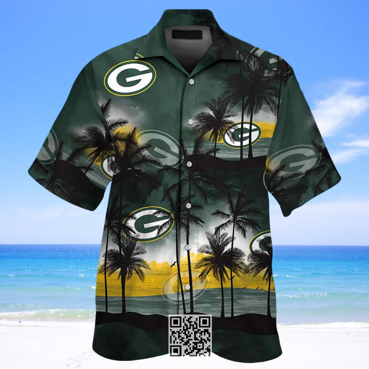 Vintage Green Bay Packers Hawaiian Shirt Summer Gift For Friends Vintage Green Bay Packers Hawaiian Shirt Summer Gift For Friends
