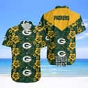 NFL Green Bay Packers Hawaiian Shirt Hibiscus Pattern NFL Green Bay Packers Hawaiian Shirt Hibiscus Pattern