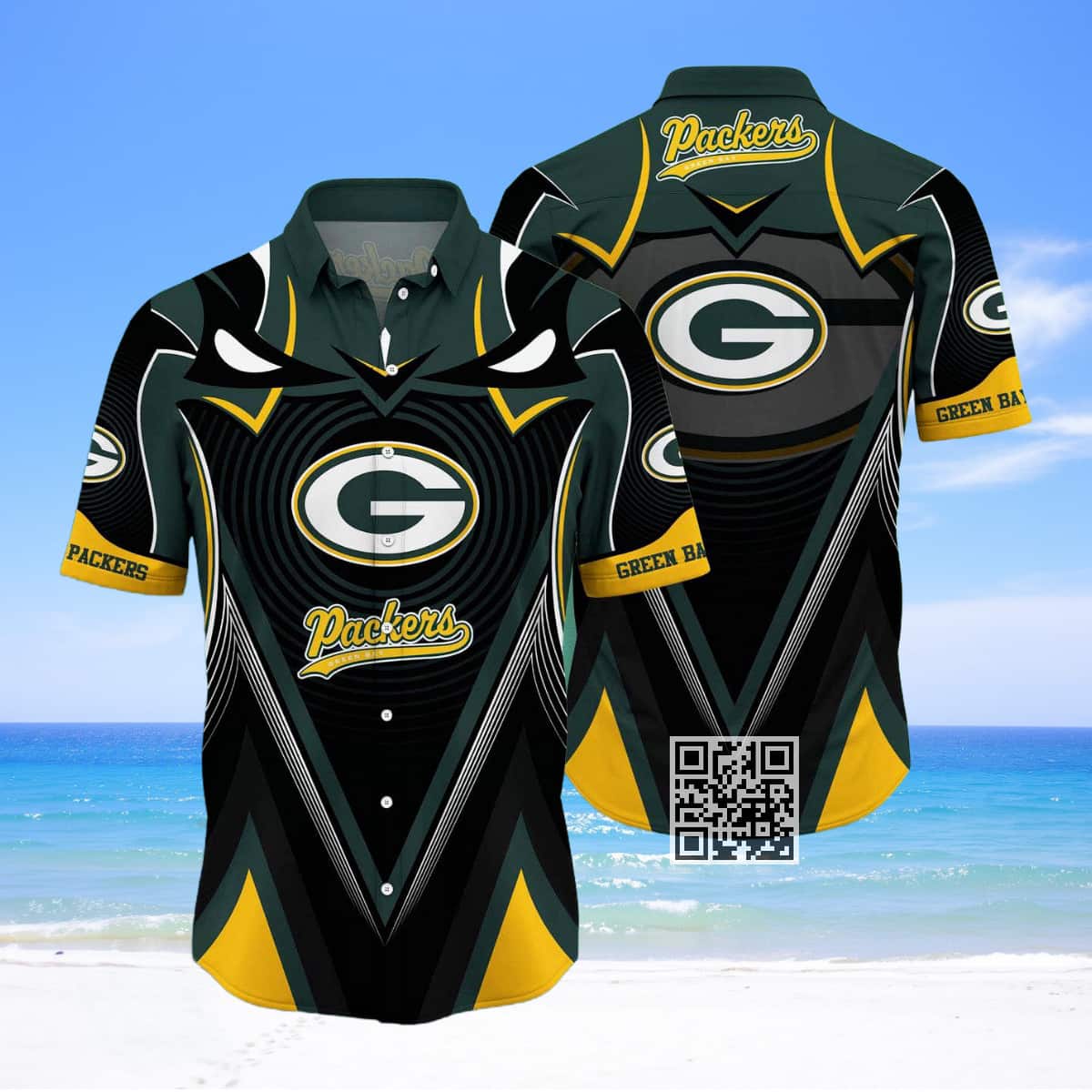 Green Bay Packers Hawaiian Shirt Beach Gift For NFL Fans Green Bay Packers Hawaiian Shirt Beach Gift For NFL Fans
