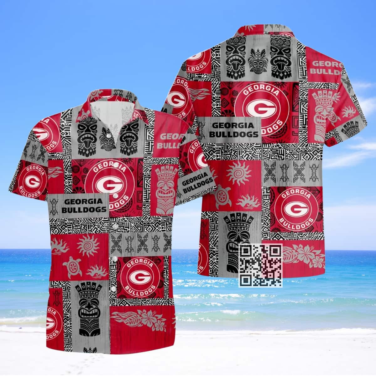 NCAA Georgia Bulldogs Hawaiian Shirt Summer Gift For Friend Custom Name NCAA Georgia Bulldogs Hawaiian Shirt Summer Gift For Friend Custom Name