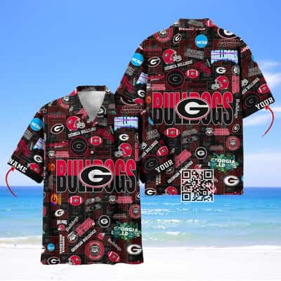 NCAA Georgia Bulldogs Hawaiian Shirt Summer Beach Gift NCAA Georgia Bulldogs Hawaiian Shirt Summer Beach Gift