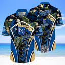 MLB Kansas City Royals Hawaiian Shirt Gift For Beach Vacation MLB Kansas City Royals Hawaiian Shirt Gift For Beach Vacation