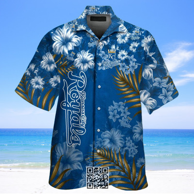 MLB Kansas City Royals Hawaiian Shirt Flower Pattern
