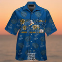 MLB Kansas City Royals Hawaiian Shirt Palm Leaves Pattern Beach Lovers Gift