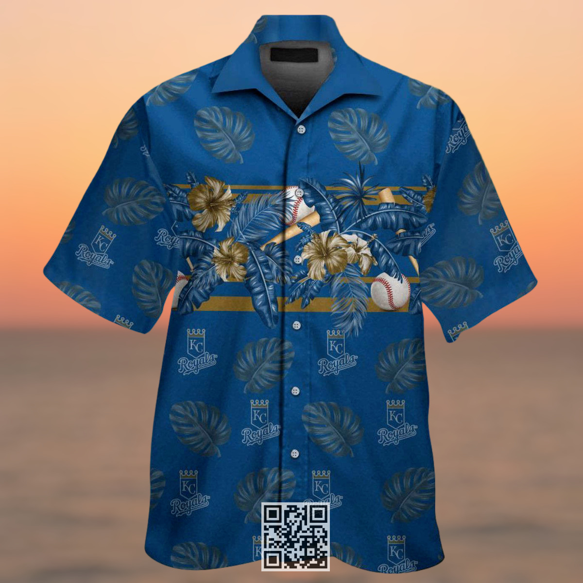 MLB Kansas City Royals Hawaiian Shirt Palm Leaves Pattern Beach Lovers Gift MLB Kansas City Royals Hawaiian Shirt Palm Leaves Pattern Beach Lovers Gift