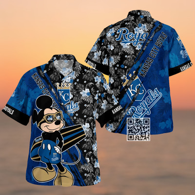Cool Mickey Mouse Kansas City Royals Hawaiian Shirt Beach Lovers Gift